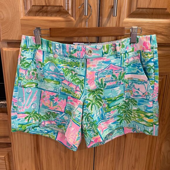 Lilly Pulitzer Callahan Knit Short Size 8 Hondo Classic Print NWT - Picture 2 of 15